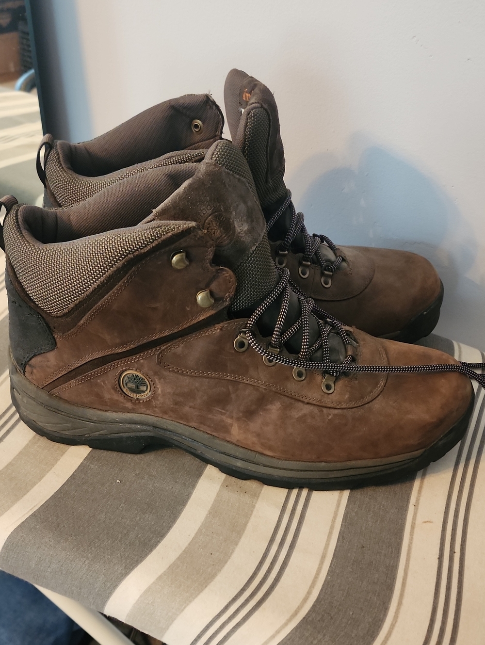 Timberland White Ledge Mid Waterproof Hiking Boots Brown & Black US 15M